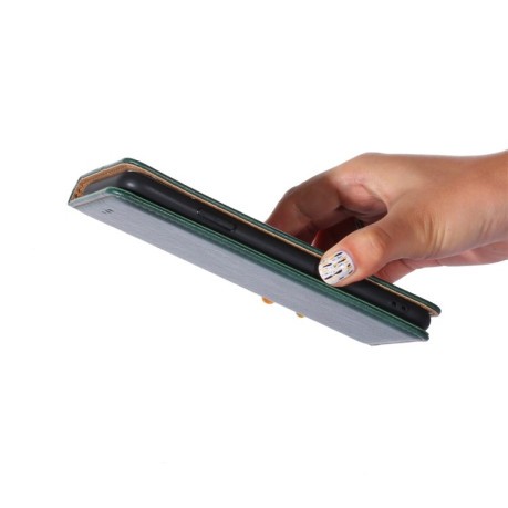Чехол-книжка Gloss Oil Solid для Xiaomi Poco C40/Redmi 10c - зеленый