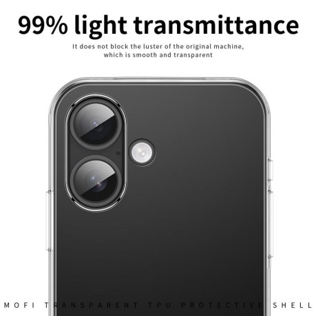 Ультратонкий чехол MOFI Ming Series для iPhone 17  - прозрачный