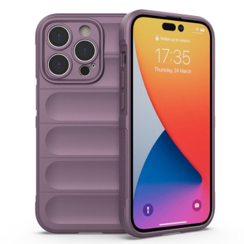 Силіконовий чохол Magic Flannel для iPhone 14 Pro - фіолетовий