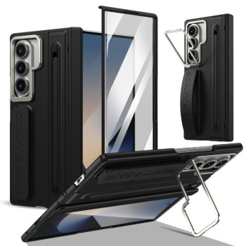 Чохол Film Integrated Lens Frame Bracket з рамкою та підставкою на Samsung Galaxy Fold8 5G – чорний