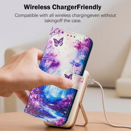 Чохол-книжка Colored Drawing Pattern для iPhone 16e - кольоровий