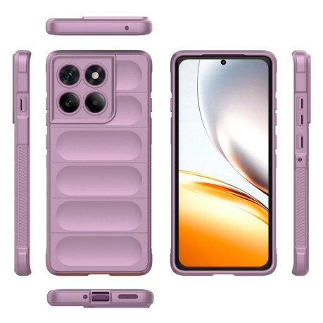Силиконовый чехол Magic Flannel для Motorola Edge 60 Pro 5G - фиолетовый