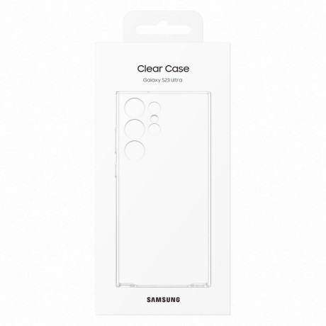Оригинальный чехол Samsung Soft Clear Cover для Samsung Galaxy S23 Ultra - Transparent (EF-QS918CTEGWW)