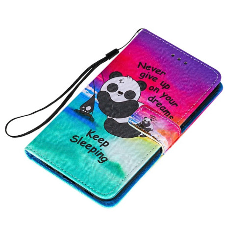 Чохол-книжка Cross Texture Painting Samsung Galaxy A52/A52s - Sleeping Panda