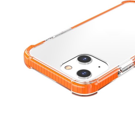 Ударозащитный чехол Four-corner на iPhone 14/13 - оранжевый