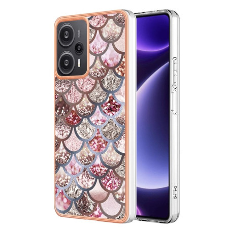 Противоударный чехол Electroplating IMD для Xiaomi Redmi Note 12 Turbo/Poco F5 - Scales