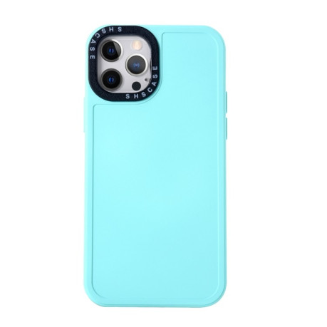 Противоударный чехол Black Lens для iPhone 14 - голубой