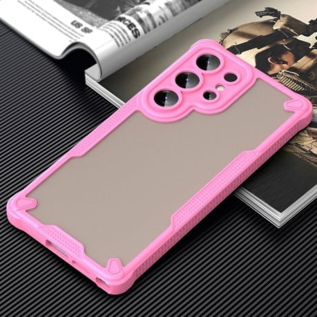 Протиударний чохол Armor Glaze PC Hybrid для Samsung Galaxy S25 Ultra 5G - рожевий