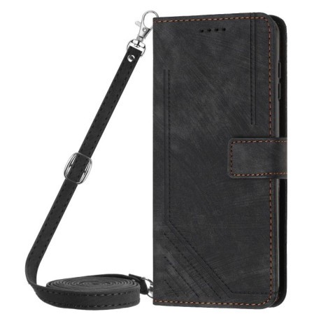 Чехол-книжка Skin Feel Stripe Pattern для Infinix Note 50 4G / 50 Pro 4G - черный