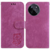 Чехол-книжка Little Tiger Embossed Leather на Realme 11 4G Global - пурпурно-красный