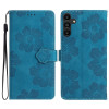 Чохол-книжка Flower Embossing Pattern для Samsung Galaxy S23 FE 5G - синій