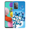 Ударозахисний чохол Painted для Samsung Galaxy A32 4G - Blue Butterfly