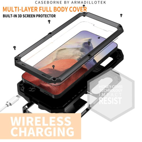 Противоударный чехол R-JUST Sliding для Samsung Galaxy S25 5G - черный