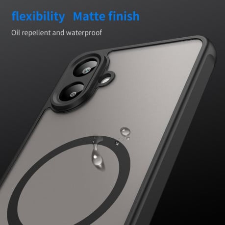 Чехол Fan Dun Series гибрид с Magsafe и защитой камеры на Samsung Galaxy A07 4G - черный