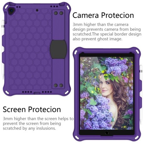 Чохол протиударний Honeycomb Design на iPad Pro 10.5/Air 2019 - фіолетовий