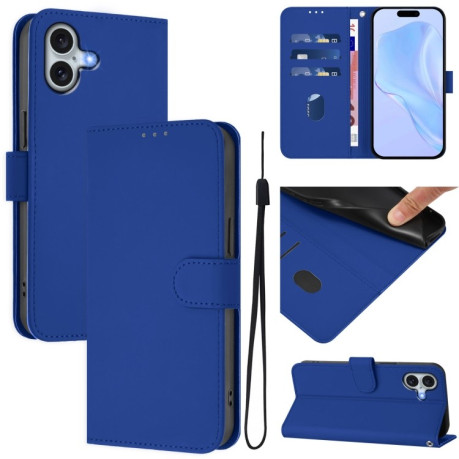 Чохол-книжка Skin Feel S-type для iPhone 16 Plus - синій