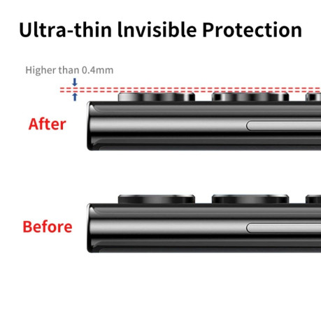 Защитное стекло на камеру ENKAY Aluminium для Samsung Galaxy S25 Ultra 5G - золотое