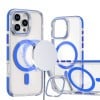 Чохол Dual-color MagSafe TPU Hybrid для iPhone 16 Pro Max - синій