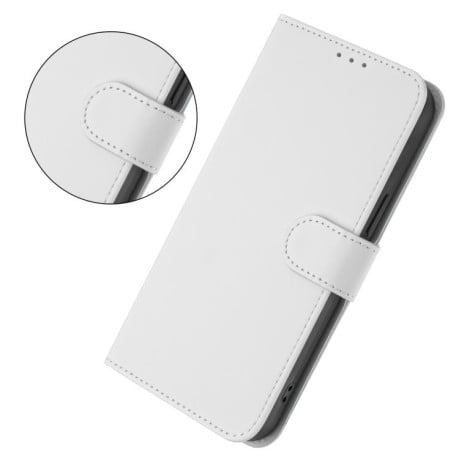 Чехол-книжка с мягким покрытием (Skin Feel) со шнурком на Infinix Smart 10 4G - белый