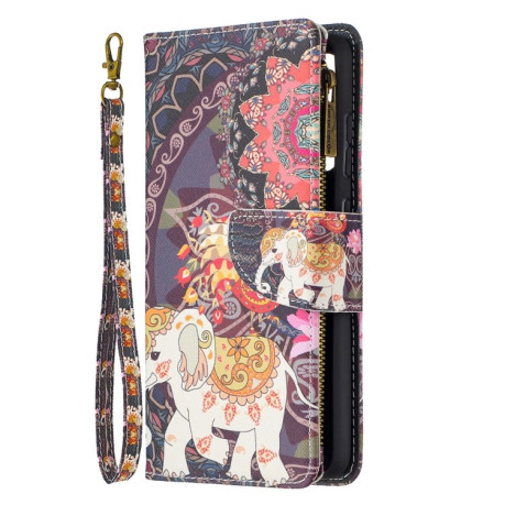 Чохол-гаманець Colored Drawing Series Samsung Galaxy A52/A52s - Flower Elephants