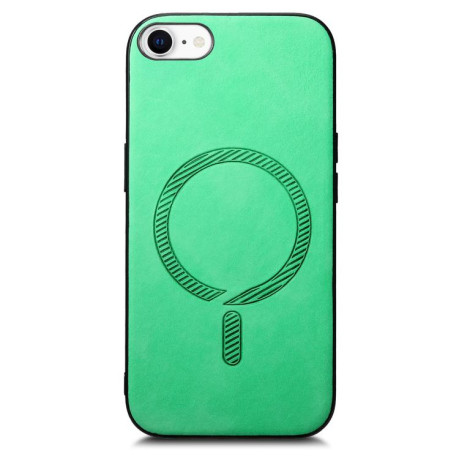 Чохол Solid Color Retro Magsafe для iPhone 16e - зелений