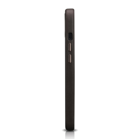 Кожаный чехол iCarer Leather Oil Wax (MagSafe) для iPhone 13 mini - кофейный
