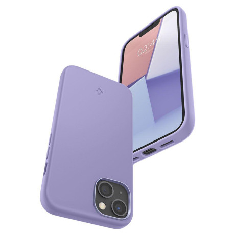 Оригинальный чехол Spigen Silicone Fit для iPhone 14/13 - Iris Purple