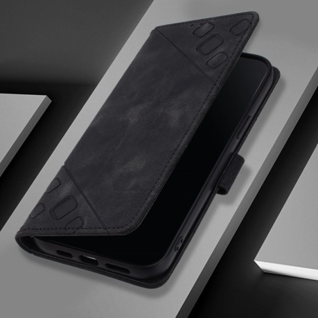 Чохол-книжка Skin-feel Embossed для Infinix Smart 8 Plus / Smart 8 Pro - чорний