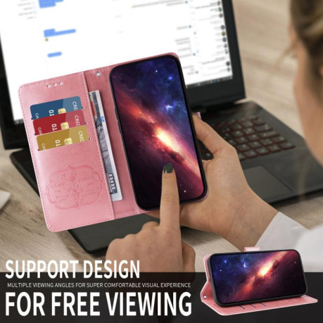 Чехол-книжка Embossed Butterfly для Xiaomi Redmi A5 4G 173.3mm - золото