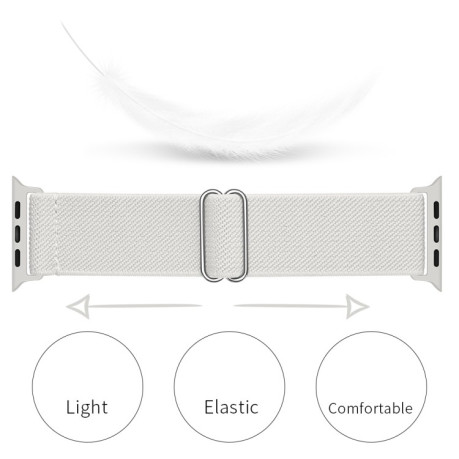 Ремінець Polyester Nylon для Apple Watch Ultra 49mm /45mm/44mm/42mm - білий