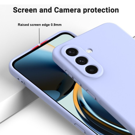 Силіконовий чохол Solid Color Liquid Silicone  для Samsung Galaxy A26 5G - фіолетовий