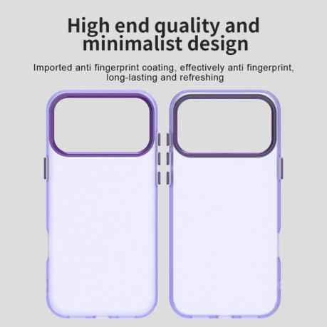 Противоударный чехол Candy Series для iPhone 17 Pro Max - фиолетовый