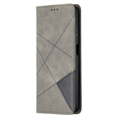 Чехол-книжка Rhombus Texture на Xiaomi Mi 10T Lite - серый