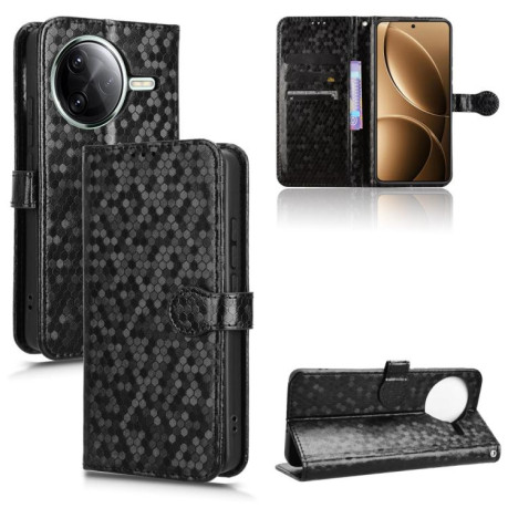 Чехол-книжка Honeycomb Dot для Xiaomi Poco F7 Pro 5G / F7 Ultra - черный
