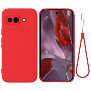 Силиконовый чехол Solid Color Liquid Silicone на Google Pixel 9a - красный