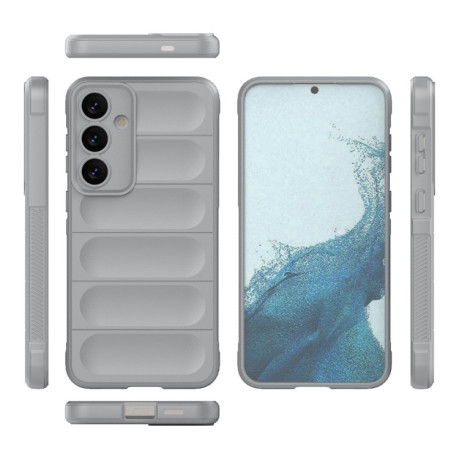 Силіконовий чохол Magic Flannel для Samsung Galaxy S24+ 5G - сірий