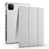 Чехол-книжка 3-fold Clear TPU Smart Leather Tablet Case with Pen Slot для iPad Pro 11 M5/M4(2025/2024) - серый