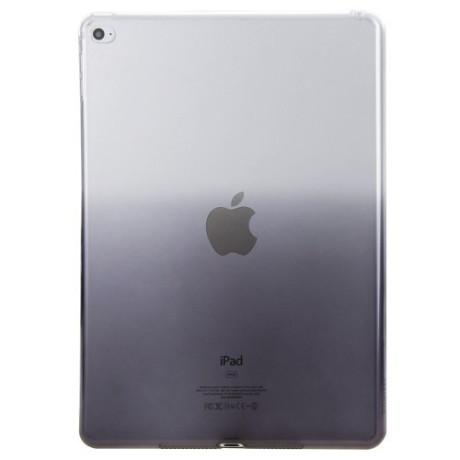 Прозрачный TPU чехол Haweel Slim Gradient Color прозрачно-черный Black для iPad Air 2