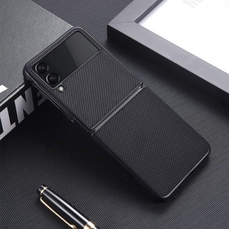 Противоударный чехол Nylon Cloth для Samsung Galaxy Flip4 5G - черный