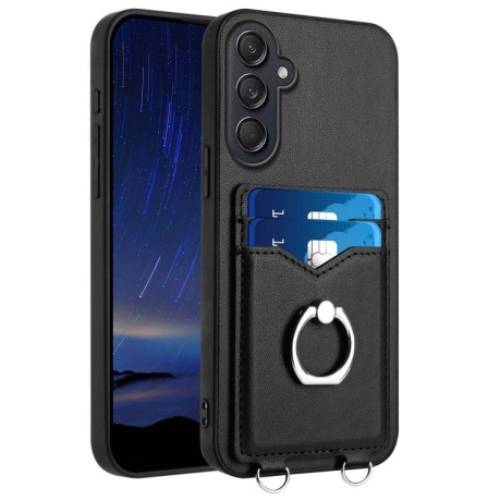 Протиударний чохол R20 Ring Card Holder для Samsung Galaxy M55/C55 5G - чорний