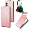 Флип-чехол Magnetic Vertical Flip Leather для Xiaomi Redmi 15 5G / 4G EU 171mm — розовое золото