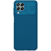 Противоударный чехол NILLKIN Black Mirror Series на Samsung Galaxy M33 - синий