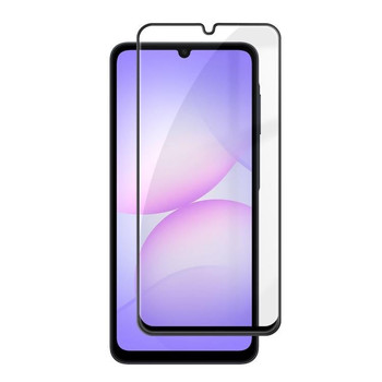 Защитное стекло Kalebol с чёрной рамкой на Samsung Galaxy A08 4G / 5G