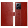 Чехол-книжка Y-shaped Pattern для Xiaomi Redmi Note 12 4G Global - коричневый