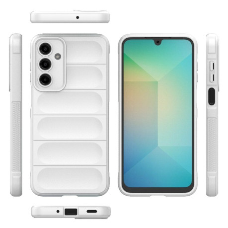 Силиконовый чехол Magic Flannel для Samsung Galaxy A16 5G - белый