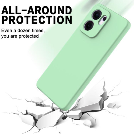Силіконовий чохол Solid Color Liquid Silicone на OPPO Reno13 F /Reno13 FS - зелений