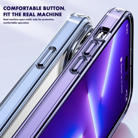 Протиударний чохол Crystal Clear для iPhone 14 Pro - блакитний