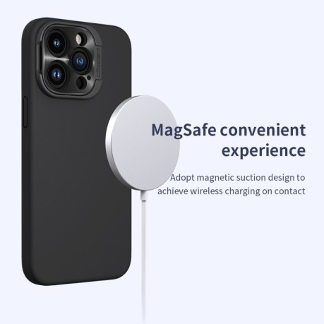Протиударний чохол NILLKIN Lens Wing Magsafe Magnetic для iPhone 15 Pro Max - синій