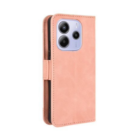 Чехол-книжка Skin Feel Calf на Xiaomi Redmi Note 14 4G 164.84mm EU Version - розовый