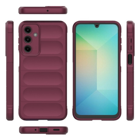 Силіконовий чохол Magic Flannel для Samsung Galaxy A16 5G – винно-червоний